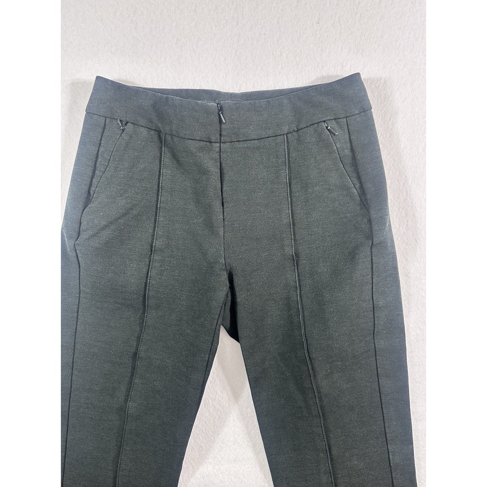 Worth New York Womens Size 2 Green Seamed Front Slim Leg Ankle Dress Pants Strch - Picture 3 of 8